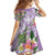 Aloha Hawaii Kauai Family Matching Off The Shoulder Long Sleeve Dress and Hawaiian Shirt Frangipani Mix Mokihana Lei