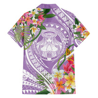 Aloha Hawaii Kauai Family Matching Puletasi and Hawaiian Shirt Frangipani Mix Mokihana Lei LT7 - Polynesian Pride