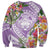 Aloha Hawaii Kauai Sweatshirt Frangipani Mix Mokihana Lei