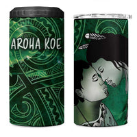 New Zealand Aroha Koe Mama 4 in 1 Can Cooler Tumbler Maori Hongi - Pounamu