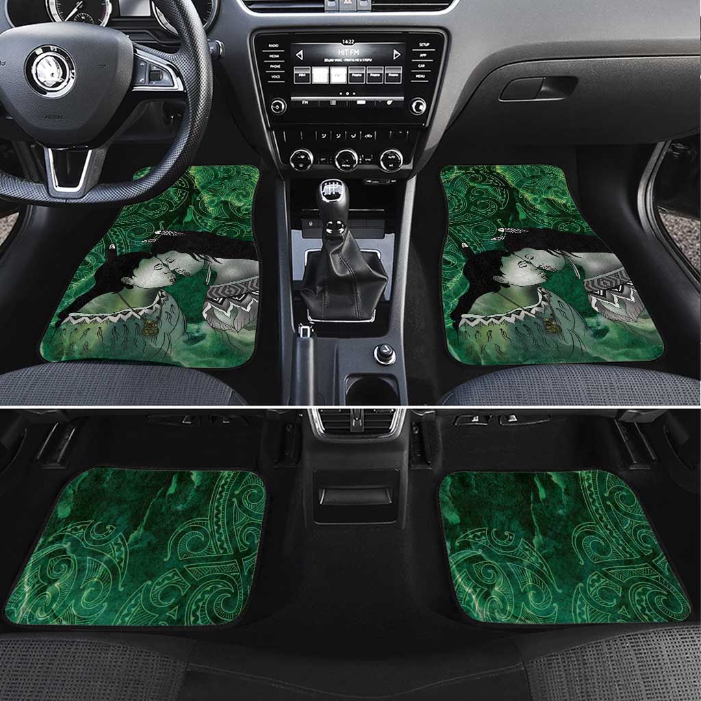 New Zealand Aroha Koe Mama Car Mats Maori Hongi - Pounamu