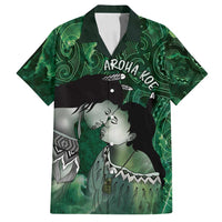 New Zealand Aroha Koe Mama Family Matching Puletasi and Hawaiian Shirt Maori Hongi - Pounamu