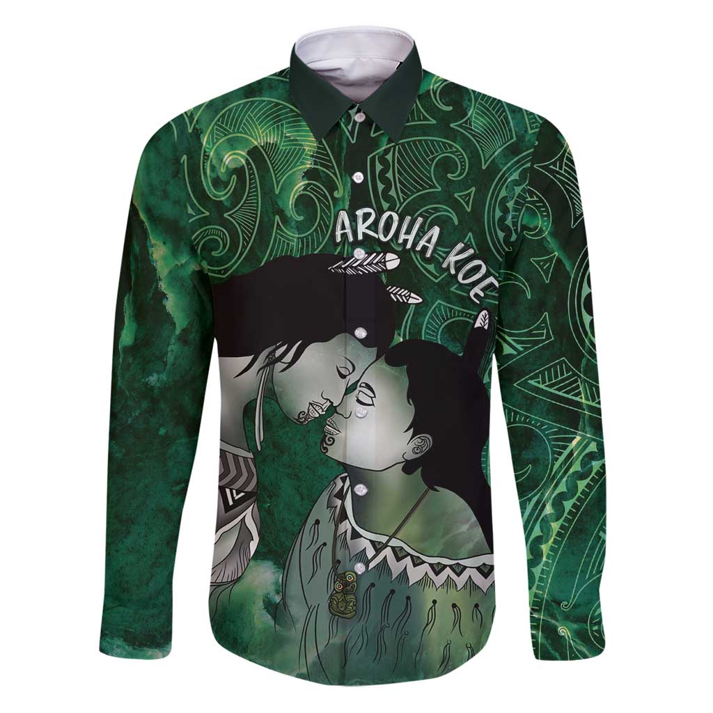 New Zealand Aroha Koe Mama Family Matching Puletasi and Hawaiian Shirt Maori Hongi - Pounamu