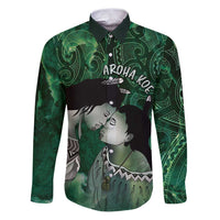New Zealand Aroha Koe Mama Family Matching Puletasi and Hawaiian Shirt Maori Hongi - Pounamu