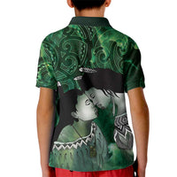 New Zealand Aroha Koe Mama Kid Polo Shirt Maori Hongi - Pounamu