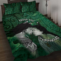 New Zealand Aroha Koe Mama Quilt Bed Set Maori Hongi - Pounamu