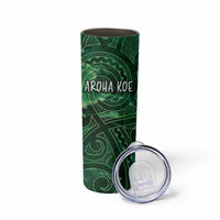 New Zealand Aroha Koe Mama Skinny Tumbler Maori Hongi - Pounamu