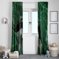 New Zealand Aroha Koe Mama Window Curtain Maori Hongi - Pounamu