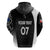 Personalised New Zealand Rugby Hoodie Aotearoa World Cup 2023 Champions LT7 - Polynesian Pride