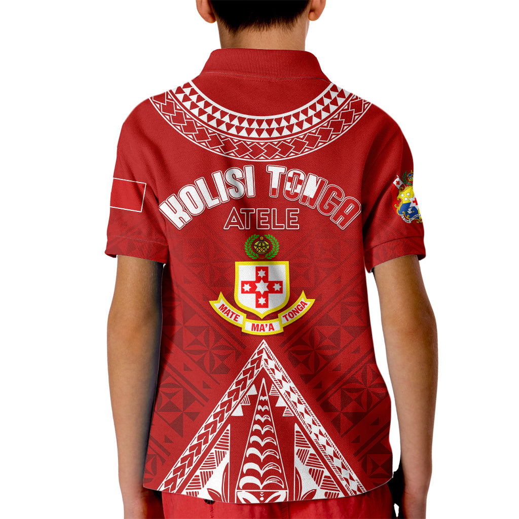 Personalised Kolisi Tonga Atele Kid Polo Shirt Tongan Kupesi - Special LT7 - Polynesian Pride