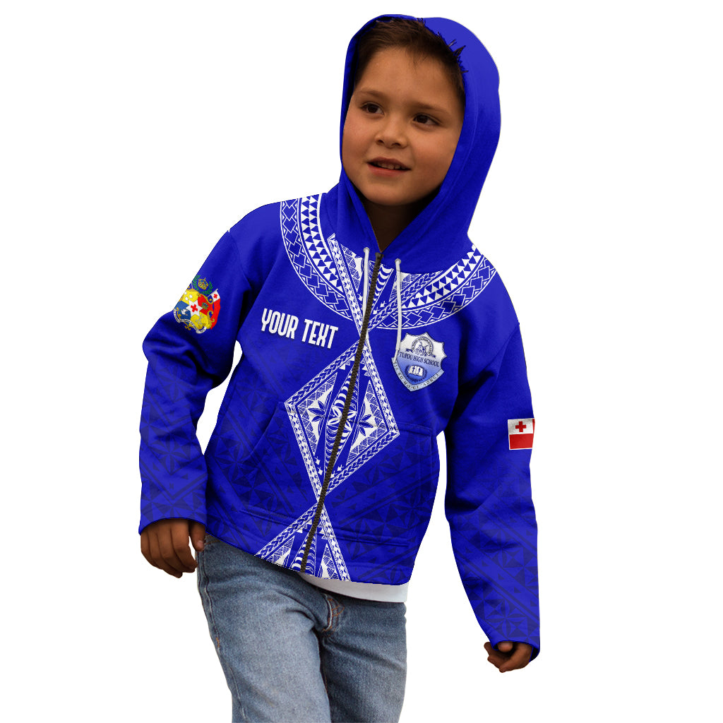 Personalised Tupou College Toloa Kid Hoodie Tongan Kupesi - Special LT7 - Polynesian Pride
