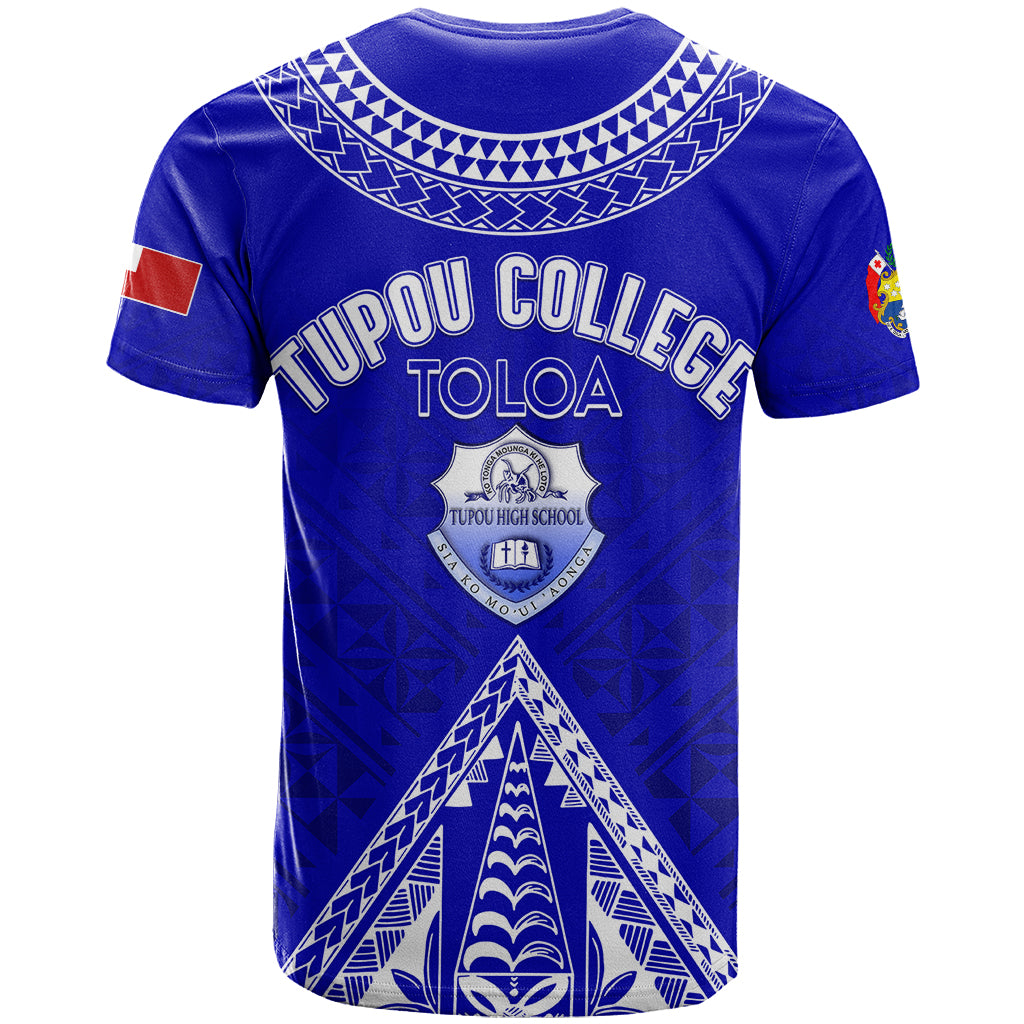 Personalised Tupou College Toloa T Shirt Tongan Kupesi - Special LT7 - Polynesian Pride