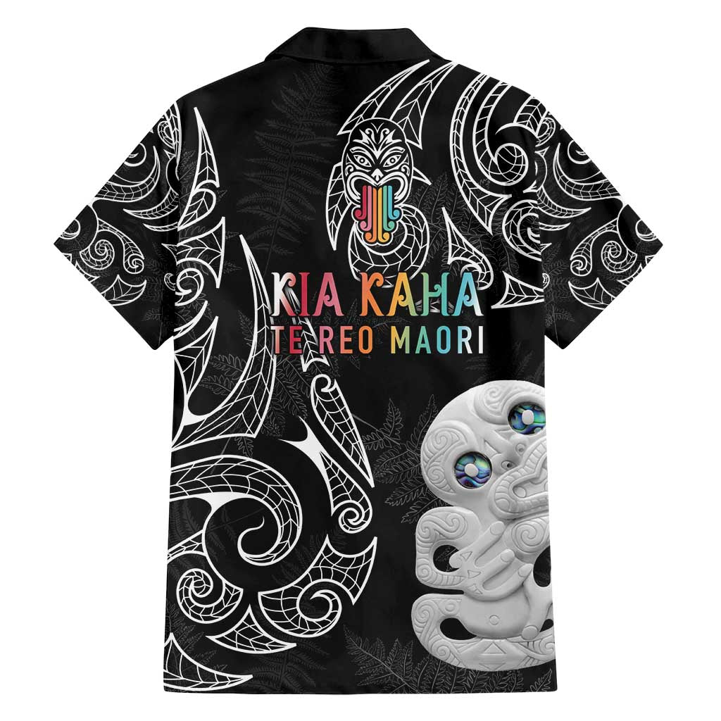 Kia Hara Te reo Maori Family Matching Long Sleeve Bodycon Dress and Hawaiian Shirt Manaia Moko Pattern LT7 - Polynesian Pride