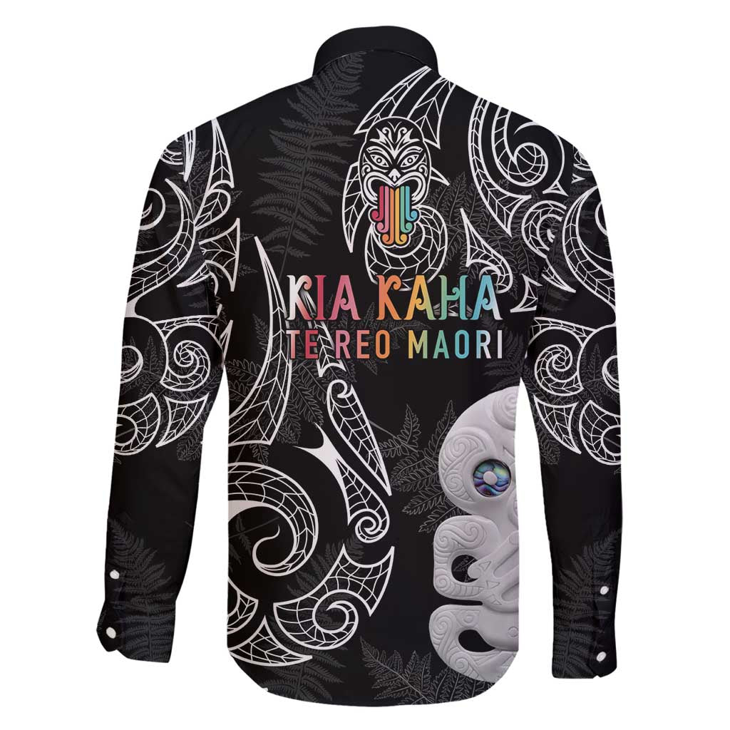 Kia Hara Te reo Maori Family Matching Tank Maxi Dress and Hawaiian Shirt Manaia Moko Pattern LT7 - Polynesian Pride