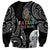 Kia Hara Te reo Maori Sweatshirt Manaia Moko Pattern
