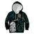Kia Hara Te reo Maori Kid Hoodie Manaia Moko Mix Paua Shell