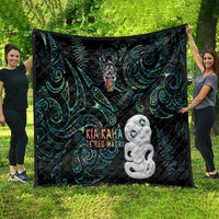 Kia Hara Te reo Maori Quilt Manaia Moko Mix Paua Shell