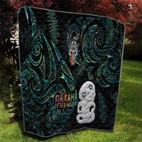 Kia Hara Te reo Maori Quilt Manaia Moko Mix Paua Shell