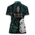 Kia Hara Te reo Maori Women Polo Shirt Manaia Moko Mix Paua Shell