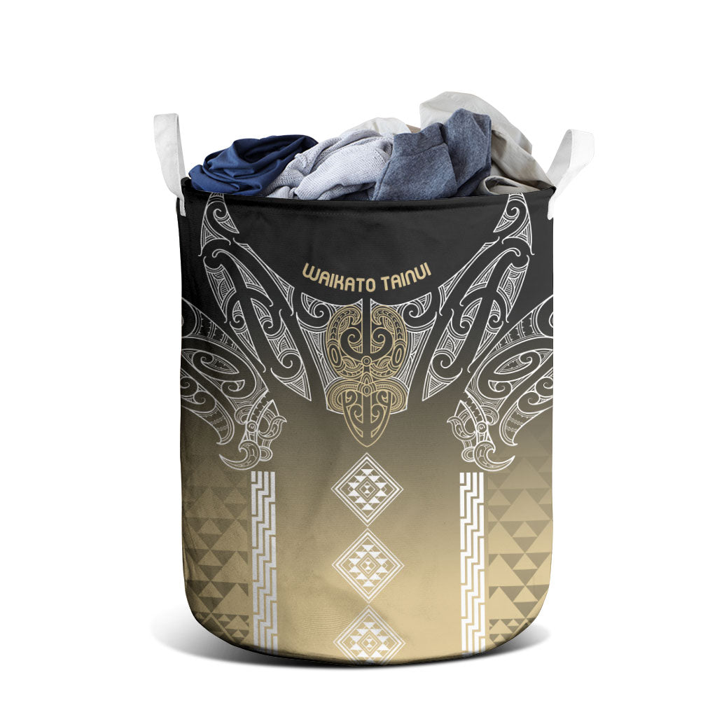 Aotearoa Maori Iwi Heritage Laundry Basket Waikato Tainui Parauri