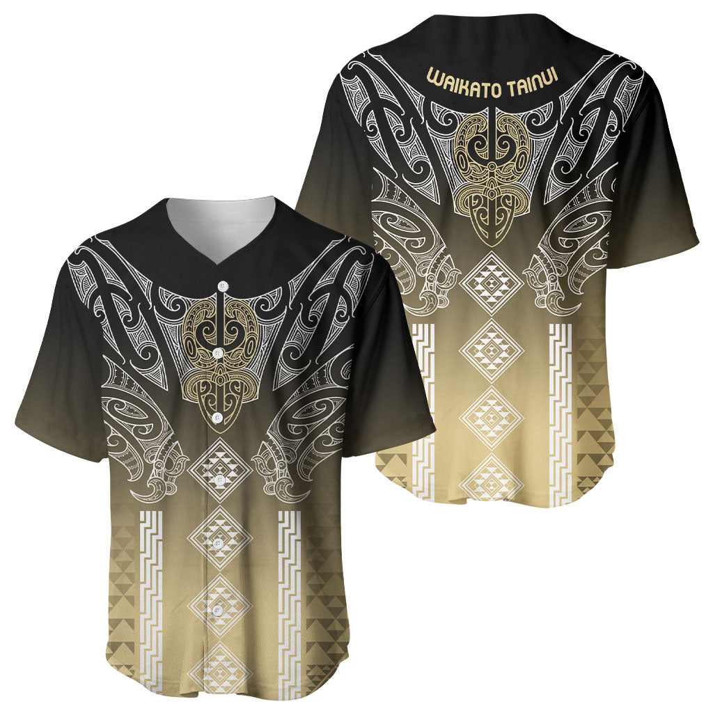 Aotearoa Maori Iwi Heritage Baseball Jersey Waikato Tainui Parauri