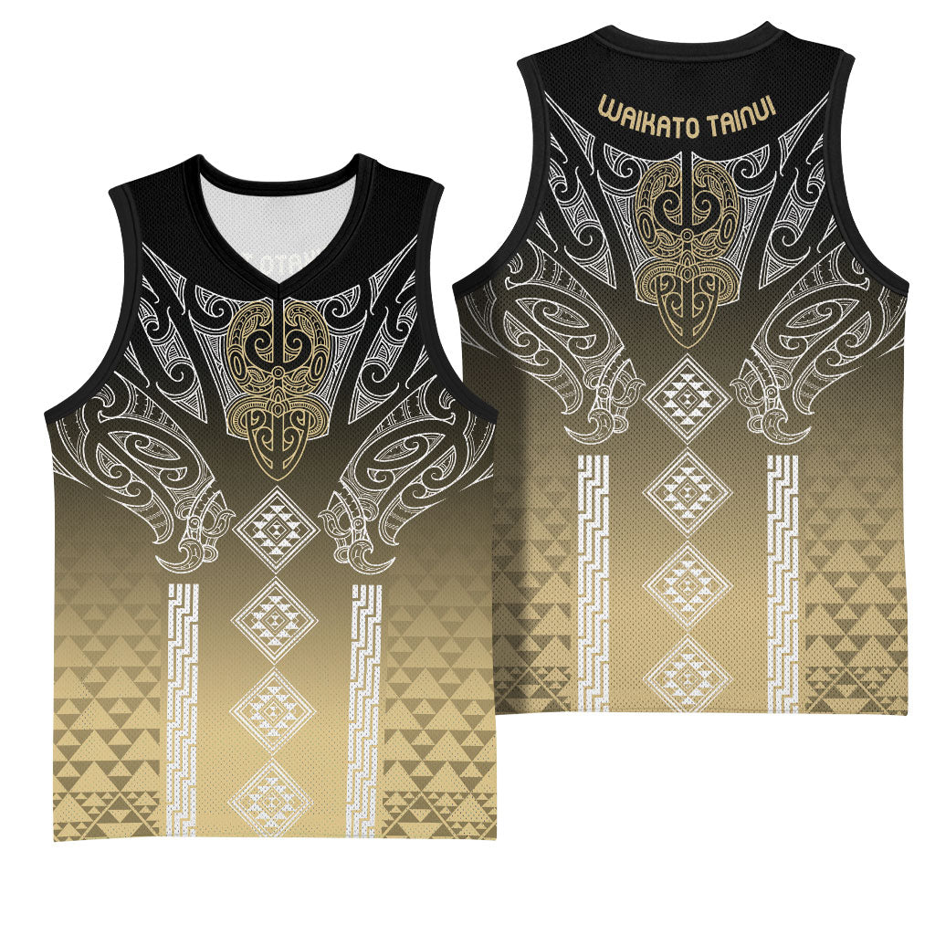 Aotearoa Maori Iwi Heritage Basketball Jersey Waikato Tainui Parauri