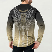 Aotearoa Maori Iwi Heritage Button Sweatshirt Waikato Tainui Parauri