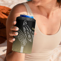 Aotearoa Maori Iwi Heritage 4 in 1 Can Cooler Tumbler Waikato Tainui Parauri