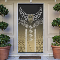Aotearoa Maori Iwi Heritage Door Cover Waikato Tainui Parauri