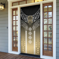 Aotearoa Maori Iwi Heritage Door Cover Waikato Tainui Parauri