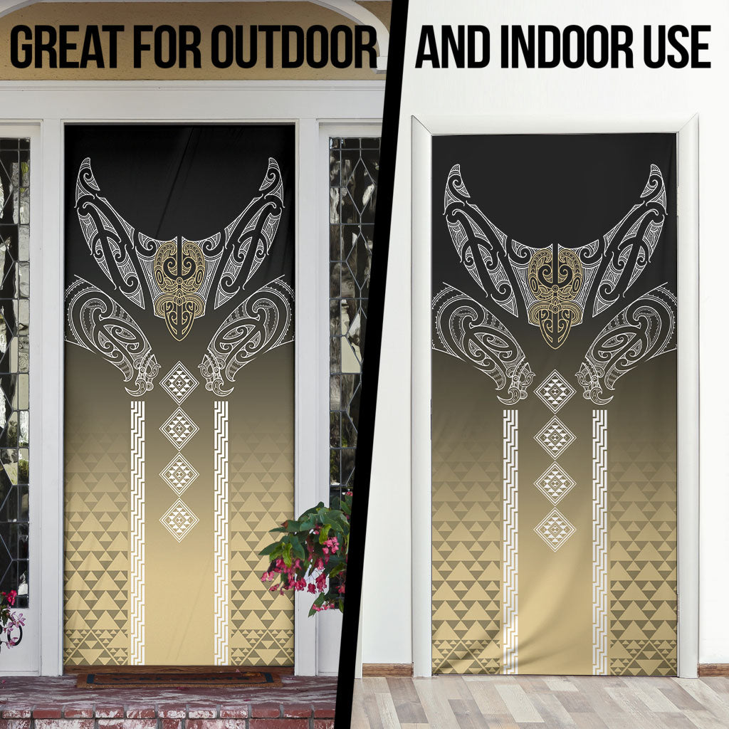 Aotearoa Maori Iwi Heritage Door Cover Waikato Tainui Parauri