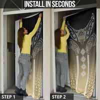 Aotearoa Maori Iwi Heritage Door Cover Waikato Tainui Parauri