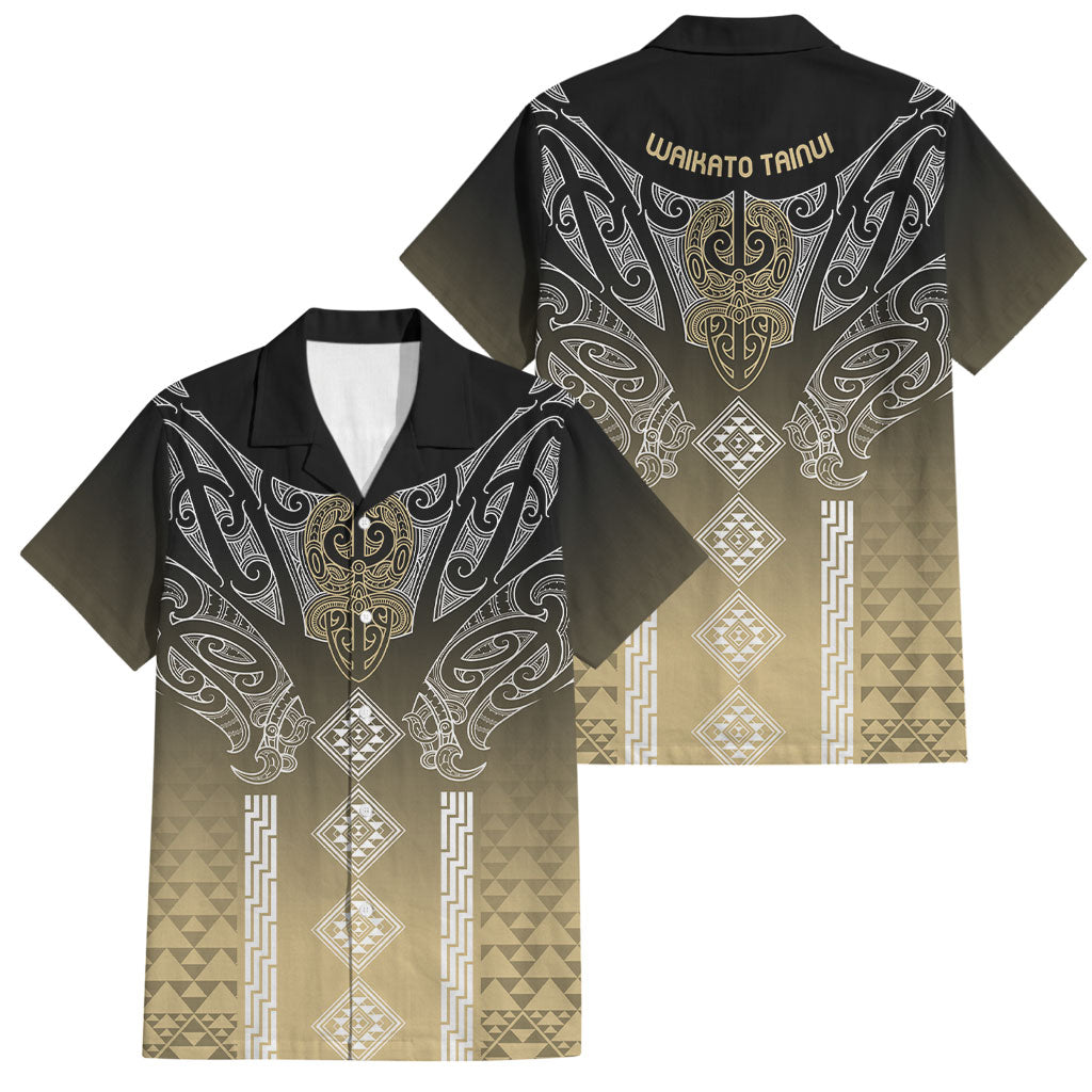 Aotearoa Maori Iwi Heritage Family Matching Puletasi and Hawaiian Shirt Waikato Tainui Parauri