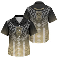 Aotearoa Maori Iwi Heritage Family Matching Summer Maxi Dress and Hawaiian Shirt Waikato Tainui Parauri