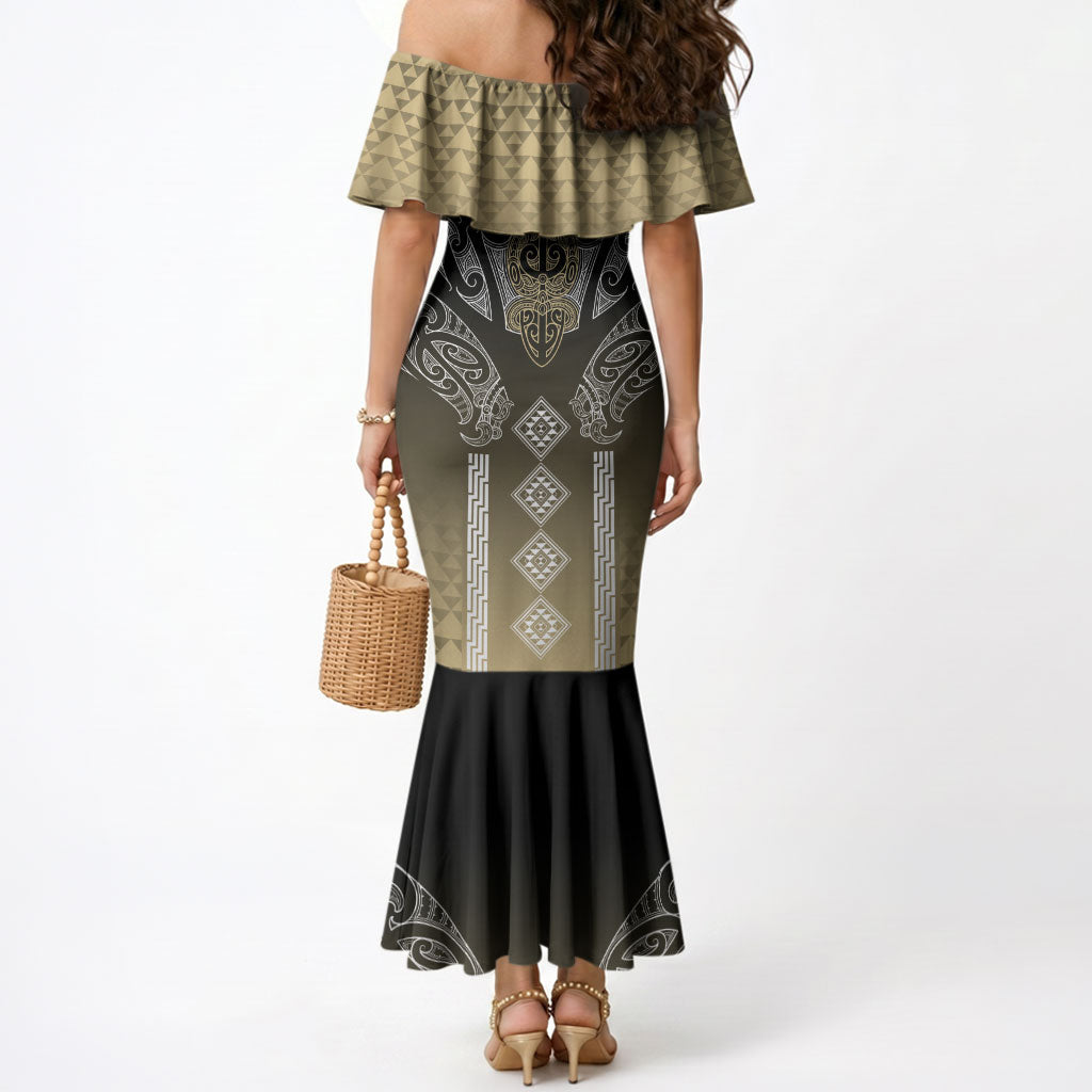 Aotearoa Maori Iwi Heritage Mermaid Dress Waikato Tainui Parauri