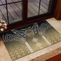 Aotearoa Maori Iwi Heritage Rubber Doormat Waikato Tainui Parauri