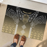 Aotearoa Maori Iwi Heritage Rubber Doormat Waikato Tainui Parauri