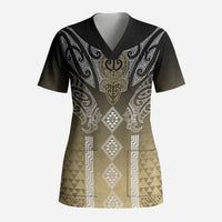 Aotearoa Maori Iwi Heritage Scrub Top Waikato Tainui Parauri