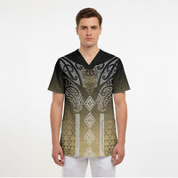 Aotearoa Maori Iwi Heritage Scrub Top Waikato Tainui Parauri