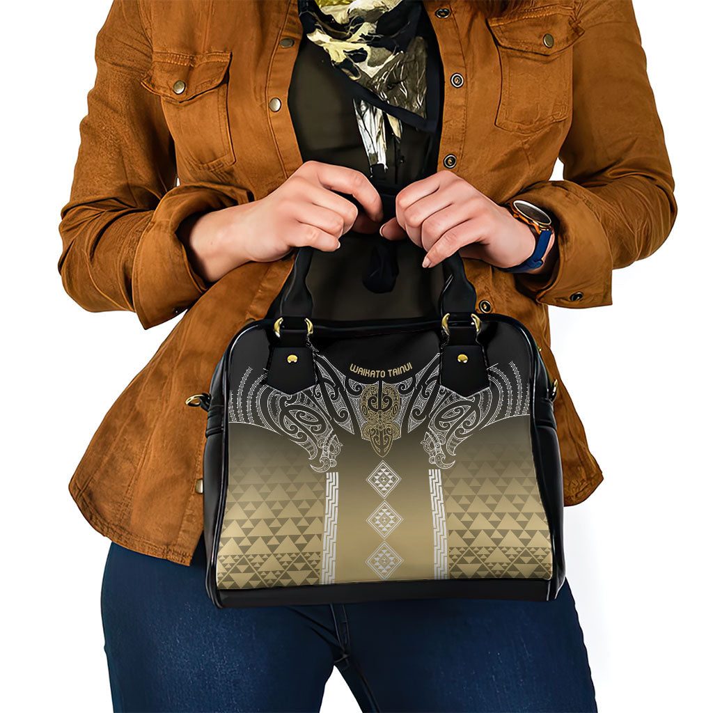 Aotearoa Maori Iwi Heritage Shoulder Handbag Waikato Tainui Parauri