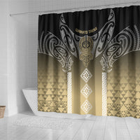 Aotearoa Maori Iwi Heritage Shower Curtain Waikato Tainui Parauri