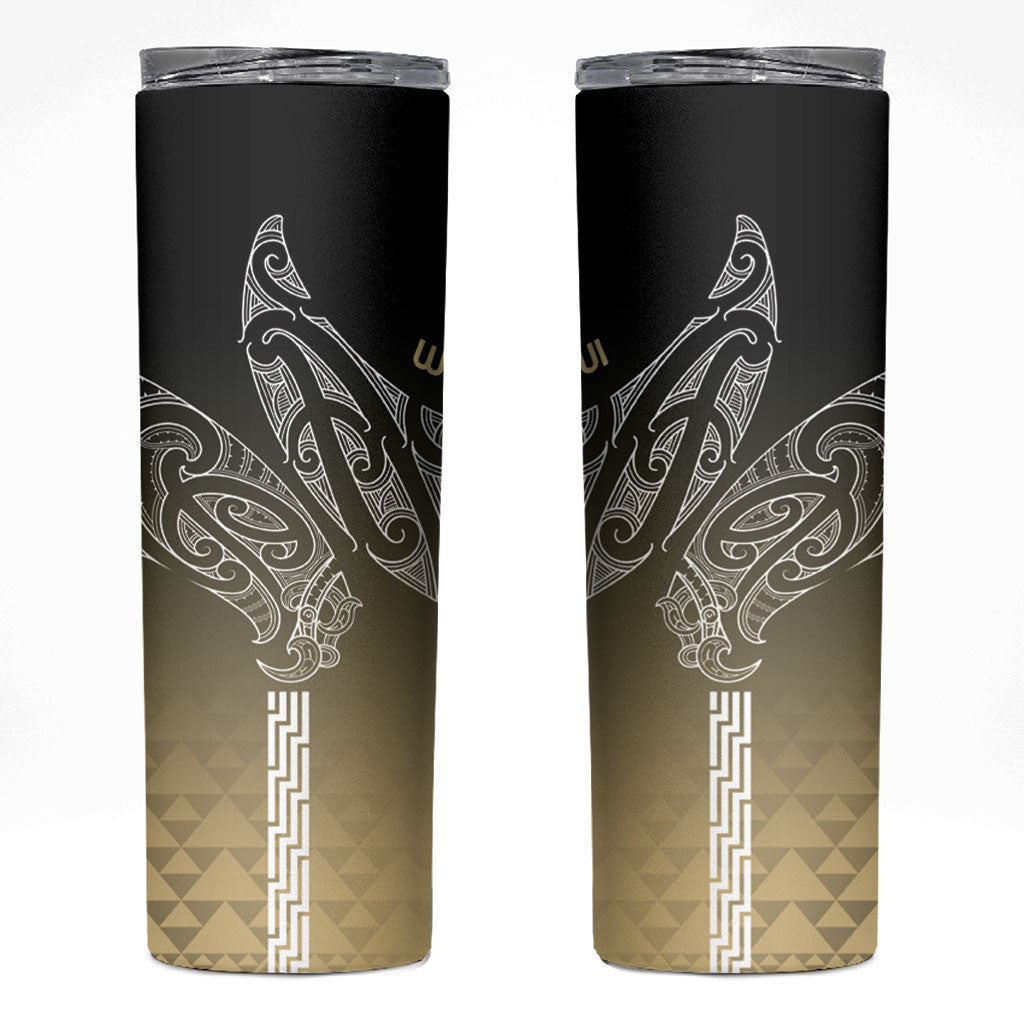 Aotearoa Maori Iwi Heritage Skinny Tumbler Waikato Tainui Parauri