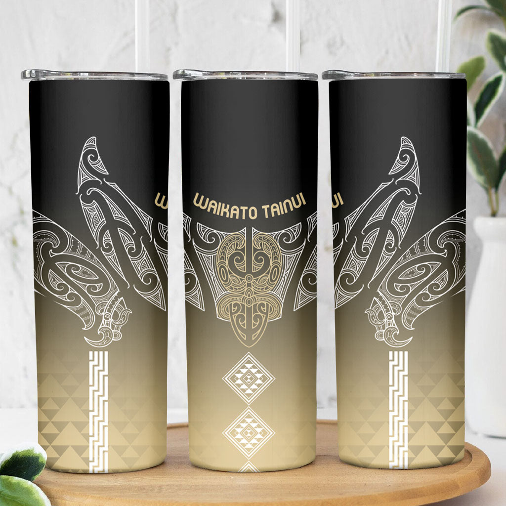 Aotearoa Maori Iwi Heritage Skinny Tumbler Waikato Tainui Parauri