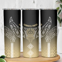 Aotearoa Maori Iwi Heritage Skinny Tumbler Waikato Tainui Parauri