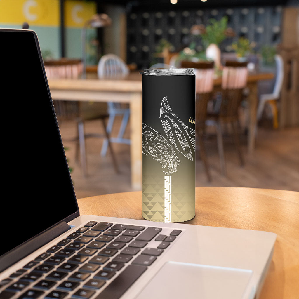 Aotearoa Maori Iwi Heritage Skinny Tumbler Waikato Tainui Parauri