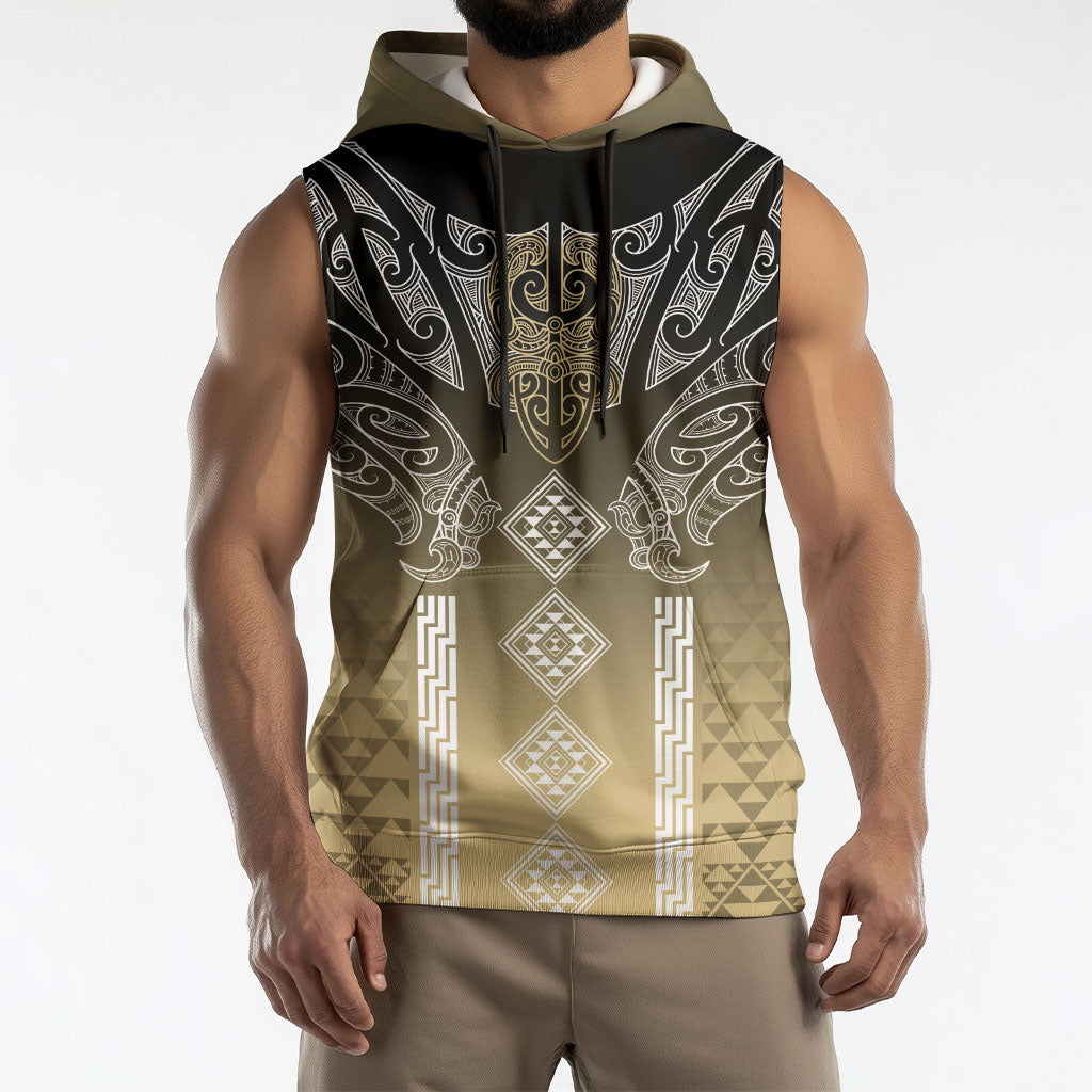Aotearoa Maori Iwi Heritage Sleeveless Hoodie Waikato Tainui Parauri
