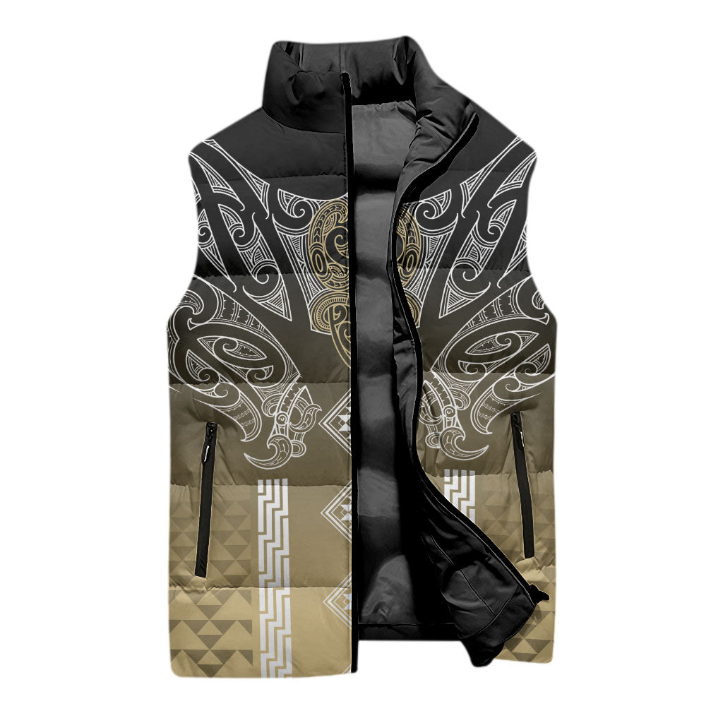 Aotearoa Maori Iwi Heritage Sleeveless Puffer Jacket Waikato Tainui Parauri