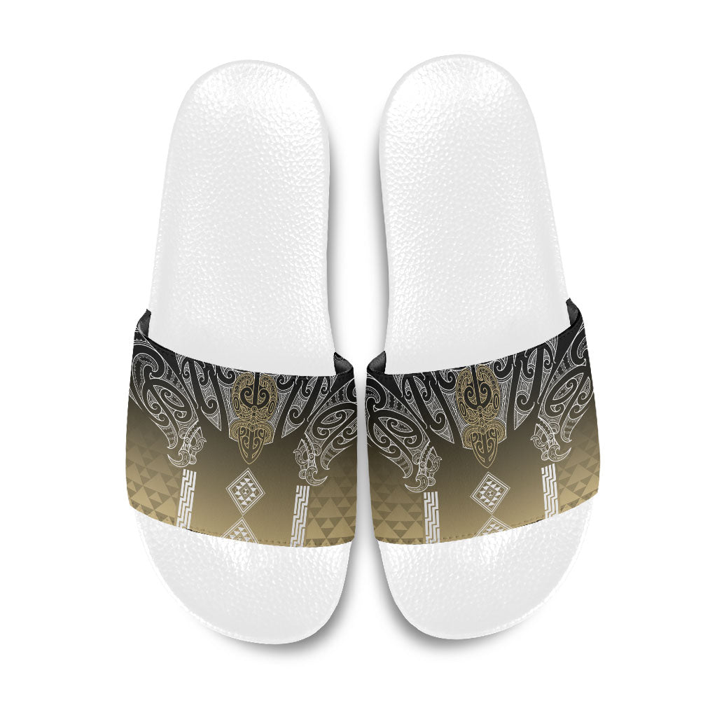 Aotearoa Maori Iwi Heritage Slide Sandals Waikato Tainui Parauri