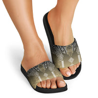 Aotearoa Maori Iwi Heritage Slide Sandals Waikato Tainui Parauri