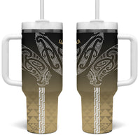 Aotearoa Maori Iwi Heritage Tumbler With Handle Waikato Tainui Parauri
